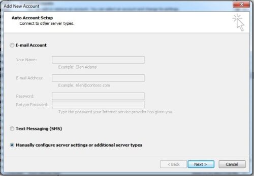 Outlook 2010 Email Settings - Configure