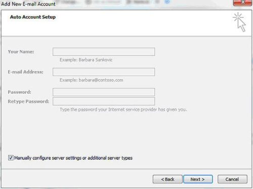 Outlook 2007 Email Settings - Configure