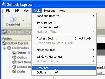 Outlook Express Email Settings - Add Account